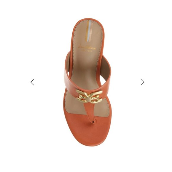 SAM EDELMAN Yardlie Wedge Sandal In Sunset Orange - Picture 13 of 13